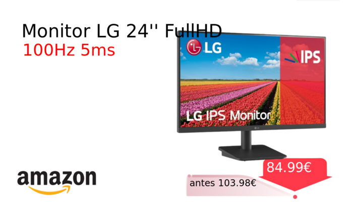 Monitor LG 24'' FullHD