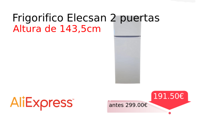 Frigorifico Elecsan 2 puertas