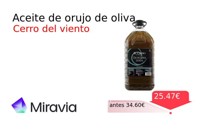 Aceite de orujo de oliva