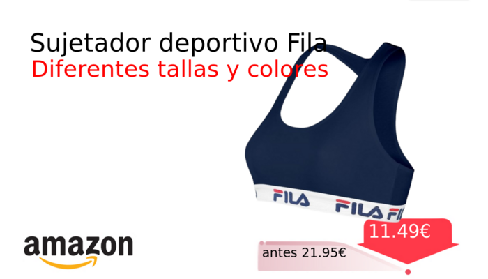 Sujetador deportivo Fila