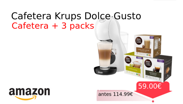 Cafetera Krups Dolce Gusto