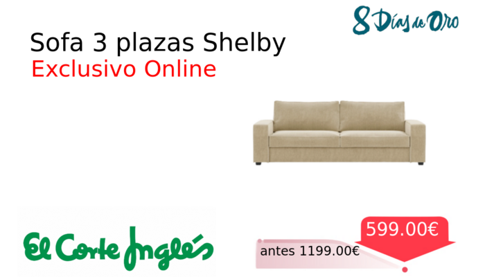 Sofa 3 plazas Shelby