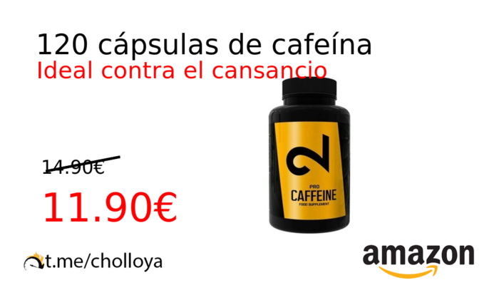 120 cápsulas de cafeína