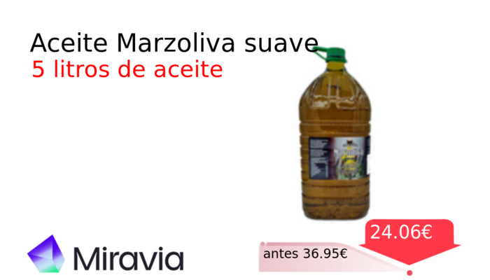 Aceite Marzoliva suave