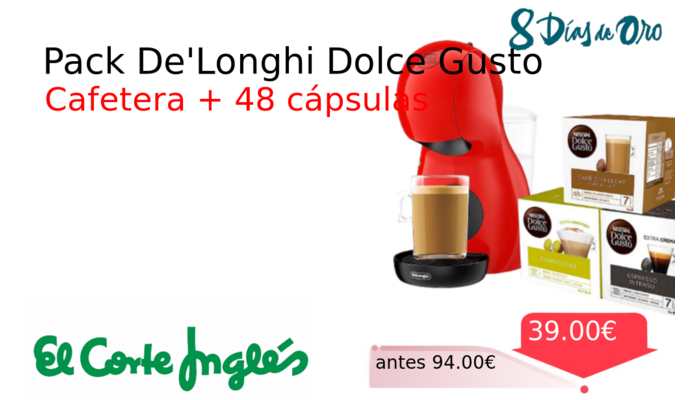 Pack De'Longhi Dolce Gusto