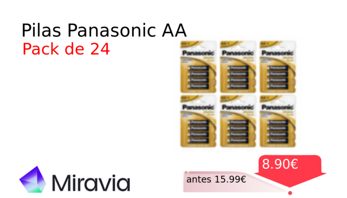 Pilas Panasonic AA