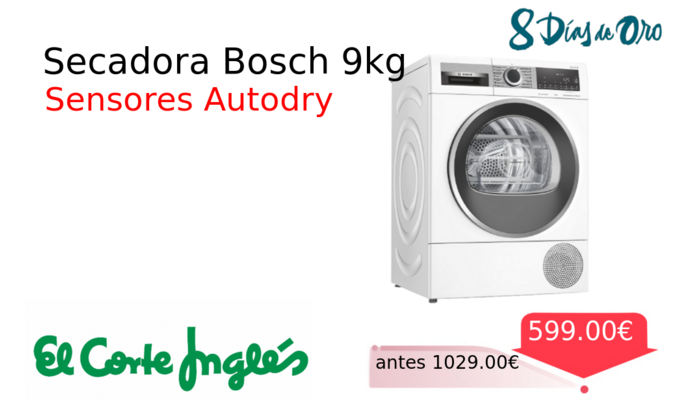 Secadora Bosch 9kg