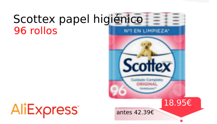 Scottex papel higiénico