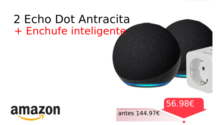 2 Echo Dot Antracita