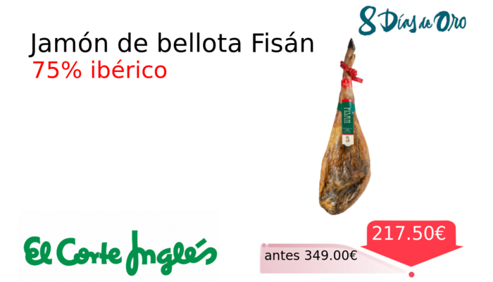 Jamón de bellota Fisán