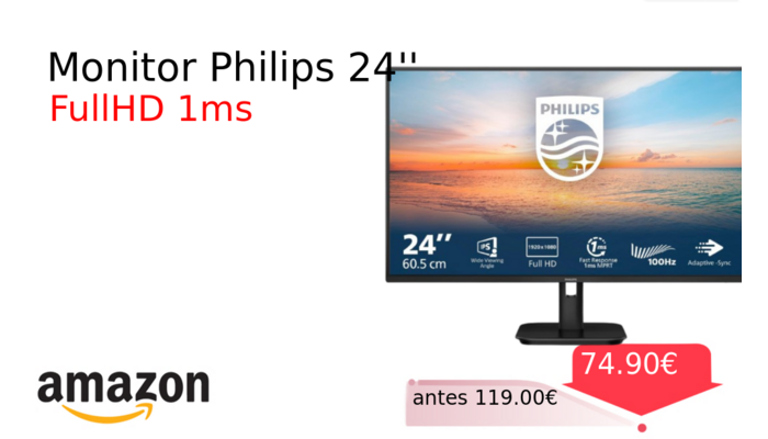 Monitor Philips 24''