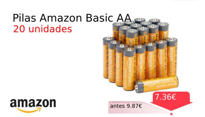 Pilas Amazon Basic AA