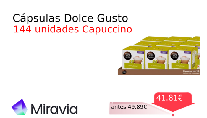 Cápsulas Dolce Gusto