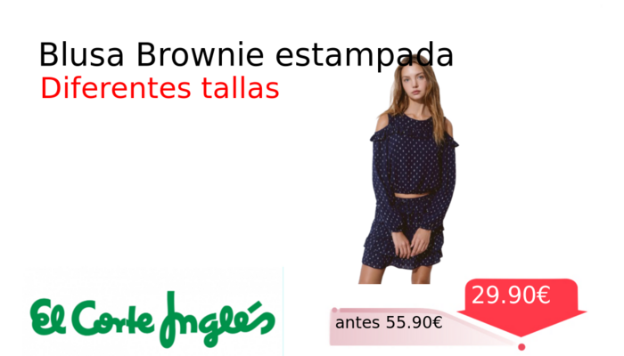 Blusa Brownie estampada