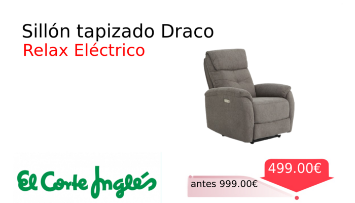 Sillón tapizado Draco