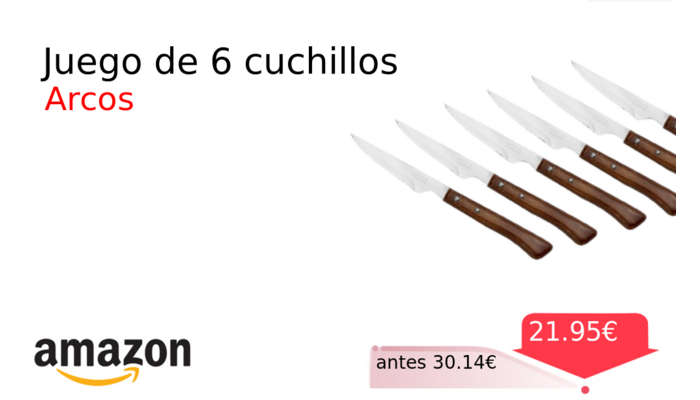 Juego de 6 cuchillos