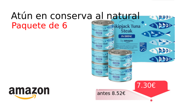 Atún en conserva al natural