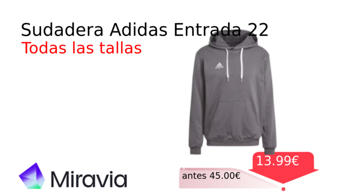 Sudadera Adidas Entrada 22