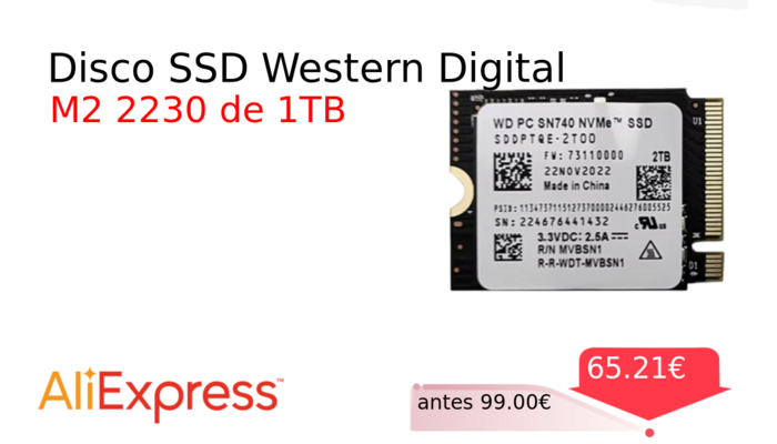 Disco SSD Western Digital 