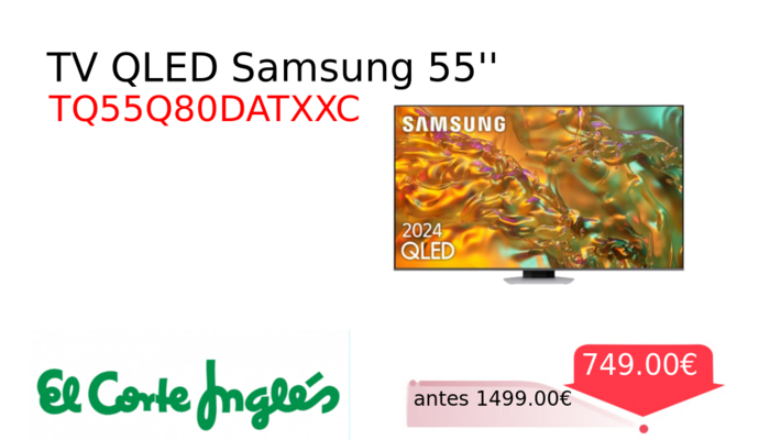 TV QLED Samsung 55''