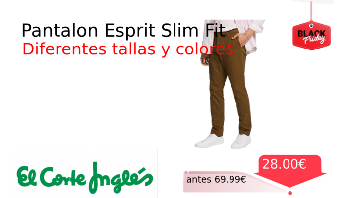 Pantalon Esprit Slim Fit