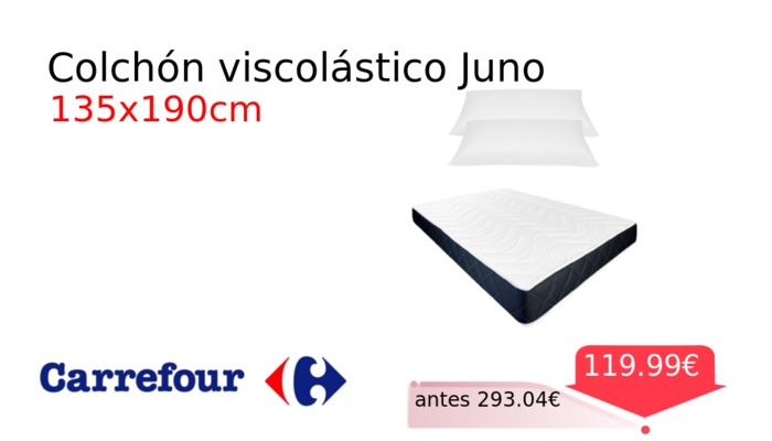 Colchón viscolástico Juno