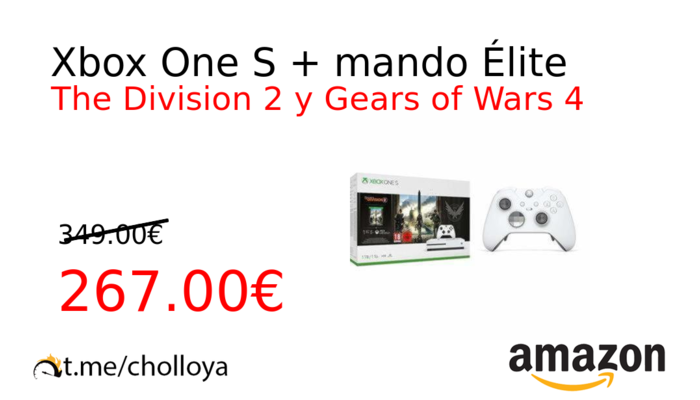 Xbox One S + mando Élite