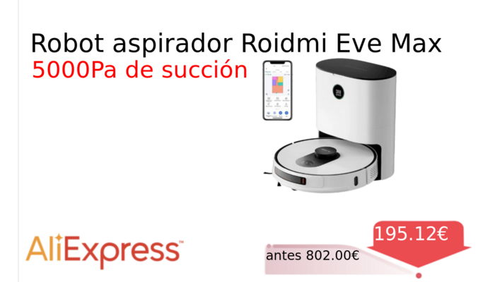 Robot aspirador Roidmi Eve Max