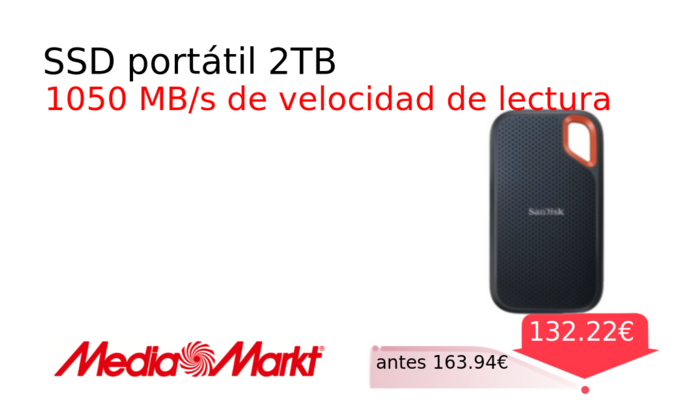 SSD portátil 2TB