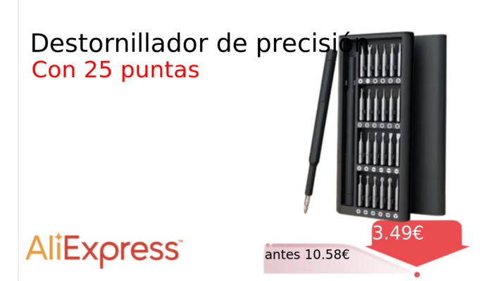 Destornillador de precisión