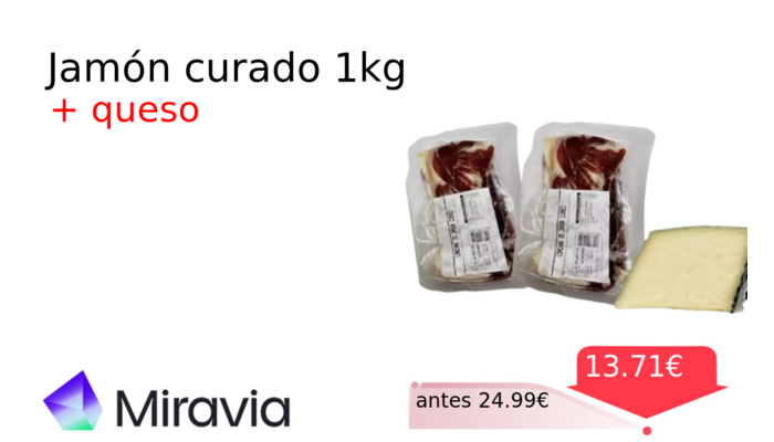 Jamón curado 1kg