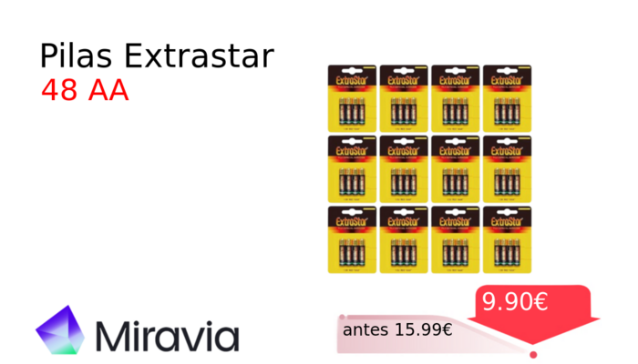 Pilas Extrastar