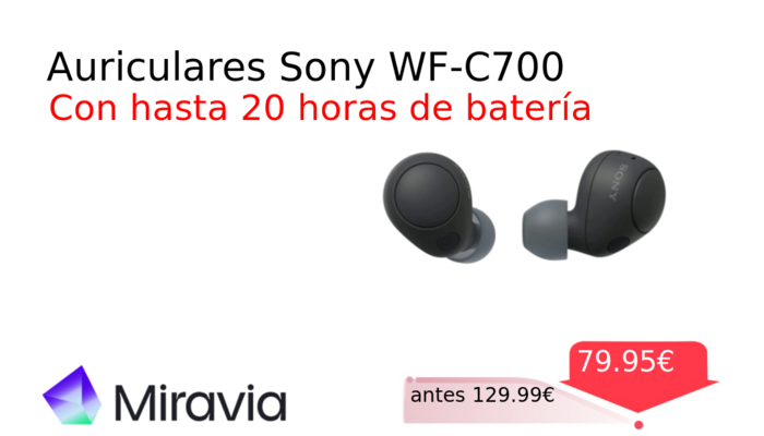 Auriculares Sony WF-C700