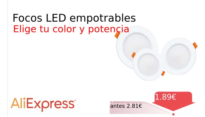 Focos LED empotrables