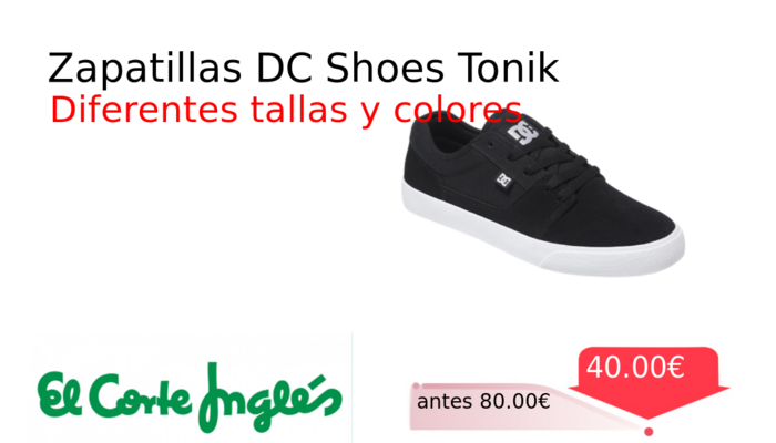 Zapatillas DC Shoes Tonik