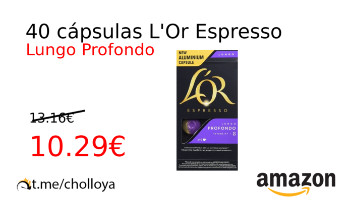 40 cápsulas L'Or Espresso