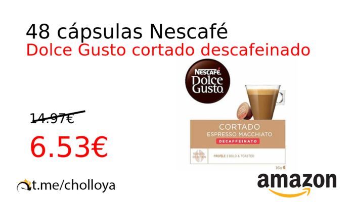 48 cápsulas Nescafé