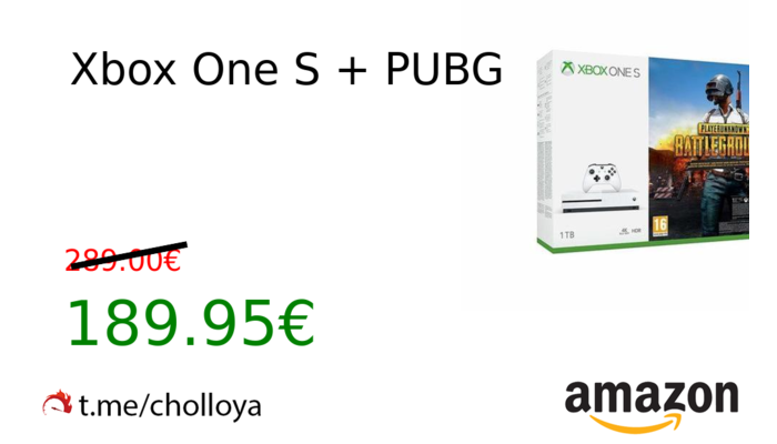  Xbox One S + PUBG