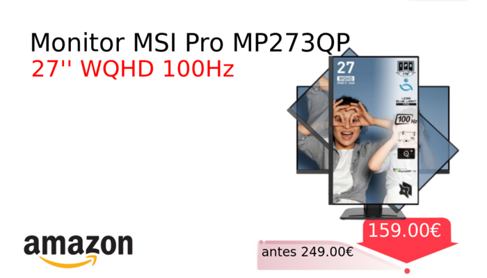 Monitor MSI Pro MP273QP 