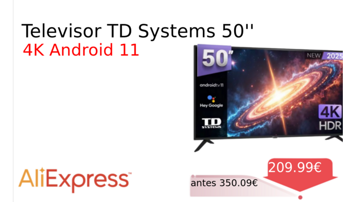 Televisor TD Systems 50''
