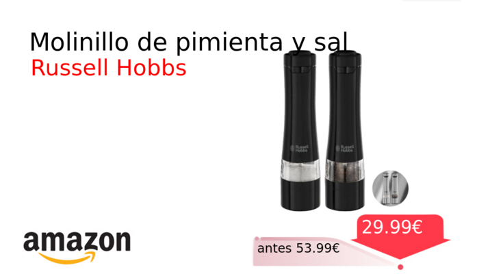 Molinillo de pimienta y sal