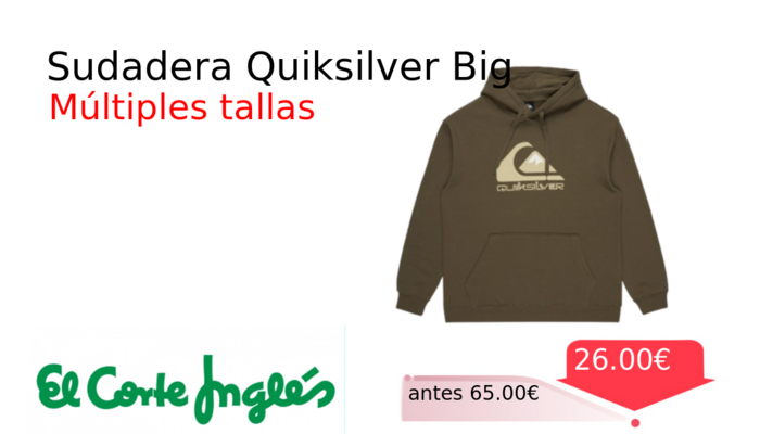 Sudadera Quiksilver Big