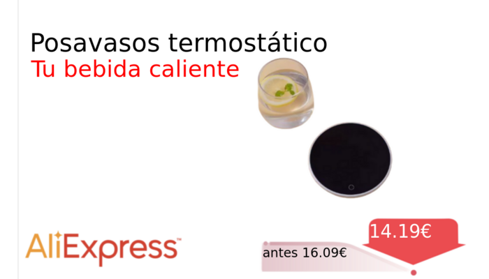 Posavasos termostático