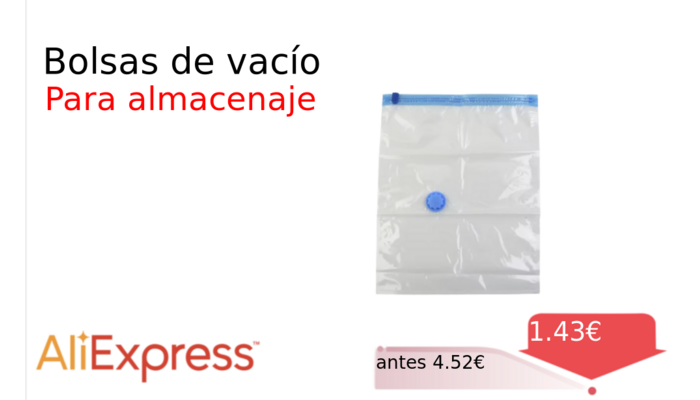 Bolsas de vacío