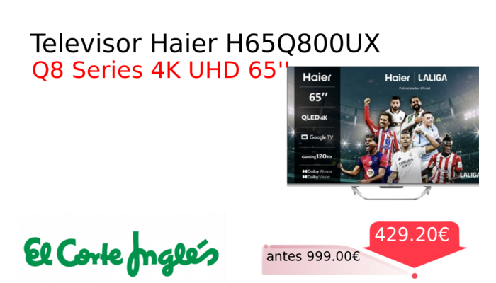 Televisor Haier H65Q800UX 