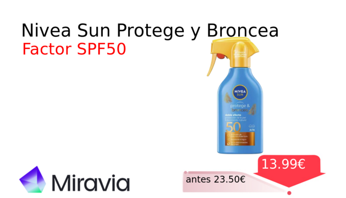 Nivea Sun Protege y Broncea