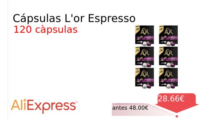 Cápsulas L'or Espresso