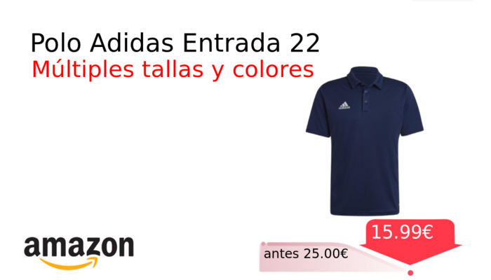 Polo Adidas Entrada 22