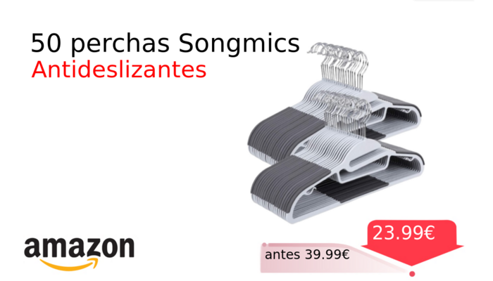 50 perchas Songmics