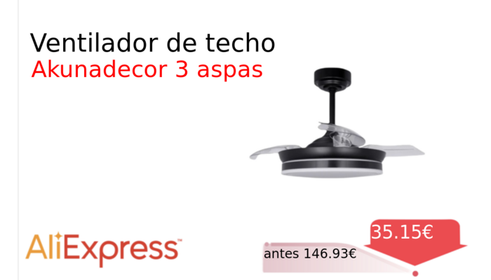 Ventilador de techo